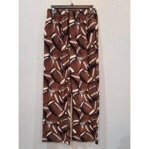 Fun Boxers Pajama Pants Mens M Football Print Loungewear Fleece Cozy Fall Winter